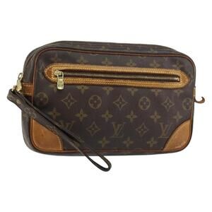 LOUIS VUITTON Monogram Marly Dragonne GM Clutch Bag M51825 LV Auth 156758